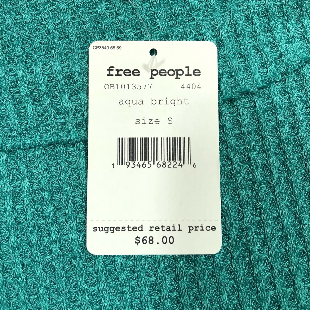 Free people North Shore Aqua Bright Thermal Tunic Size Small
